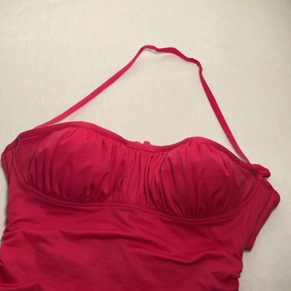Juicy Couture Hot pink cascade ruffled swimsuit one piece - Picture 3 of 16